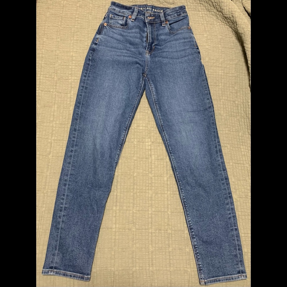 american eagle mom jeans size 0